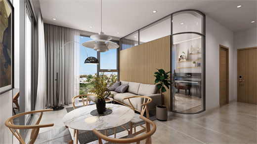 Nhà mẫu đẹp bất ngờ của dự án Aurora Residences, 100% căn hộ “view” sông